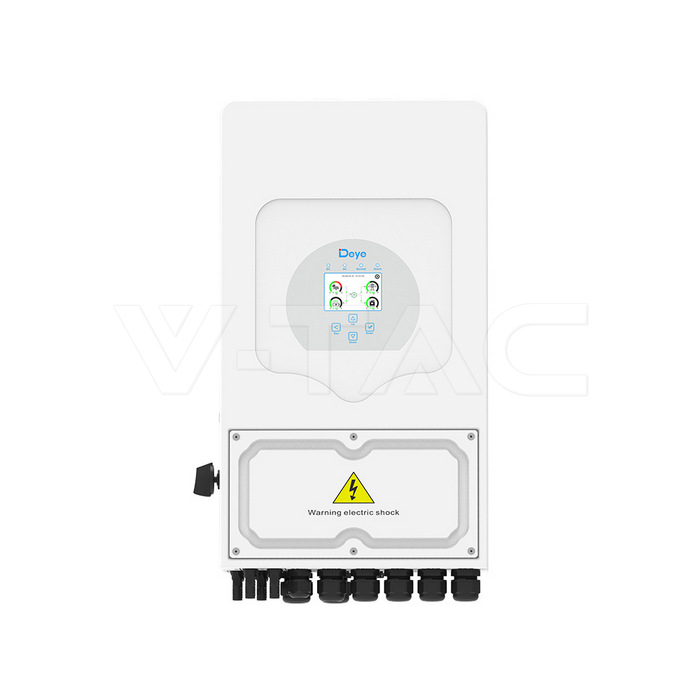 11529 Invertor Deye 6kW Monofazat Hibrid SUN-6K-SG05LP1-EU 10 ani Garantie, Display LCD, Intrare pentru Generator 11529