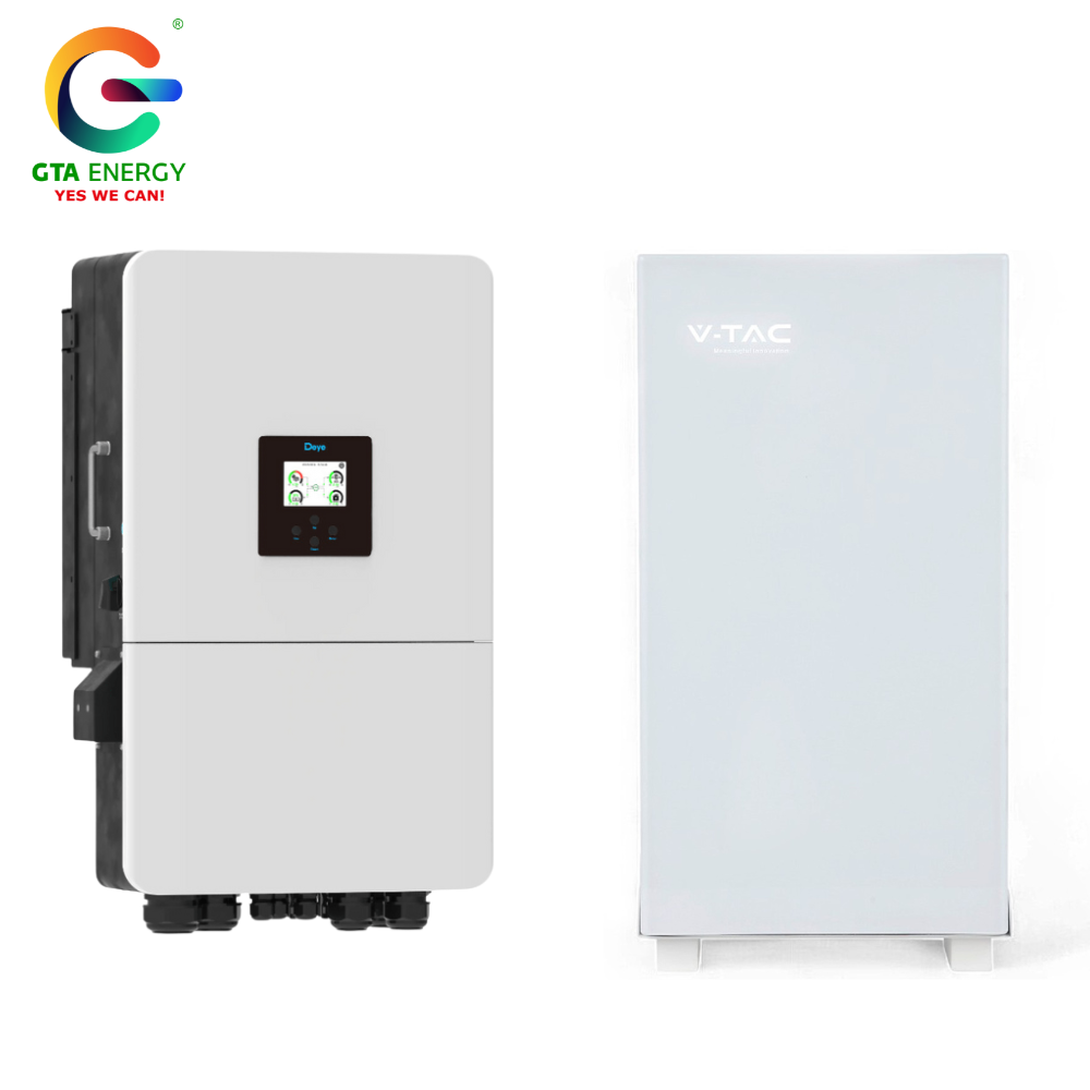 kit 8 mono + 16.07kwh Kit Invertor Deye 10kW SUN-10K-SG05LP3-EU-SM2 Trifazat + Acumulator V-TAC PowerWall 10.24kWh kit 8 mono 10.24kwh