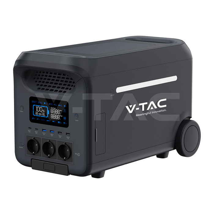 Statie Portabilă de Energie cu Baterie LiFePO4 și Wi-Fi 3000W / 2560Wh