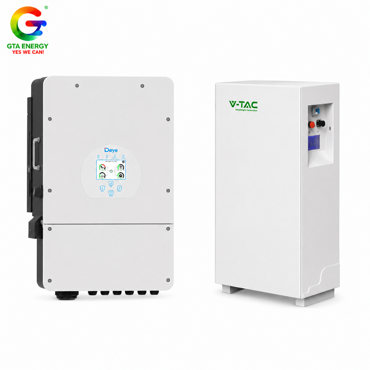10+16 KIT Invertor Deye 10kW SUN-10K-SG02-LP1-EU-AM3 monofazat + Acumulator V-TAC 16.07 kWh IP20 7.000 Cicluri Corp ALB 1016