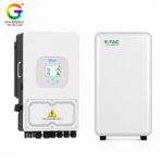 KIT Invertor Deye 8kW SUN-8K-SG05LP1-EU-AM2-P monofazat + Acumulator V-TAC 10.24kWh Alb LiFePO₄ IP65 1 8+10